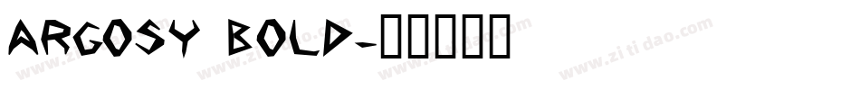 Argosy Bold字体转换